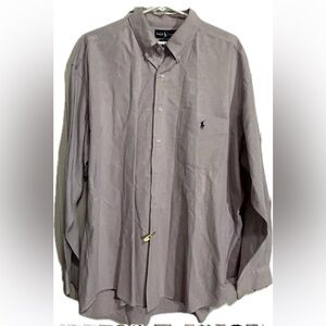RALPH LAUREN LONG SLEEVE “BIG SHIRT” men’s button-down shirt XL, fits loose